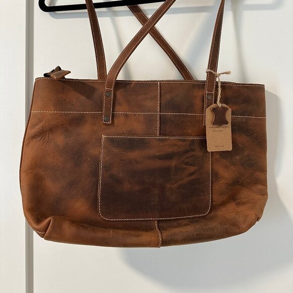 Yukon Bags Handbags - NWT Yukon Bags Crazy Horse Leather Tote